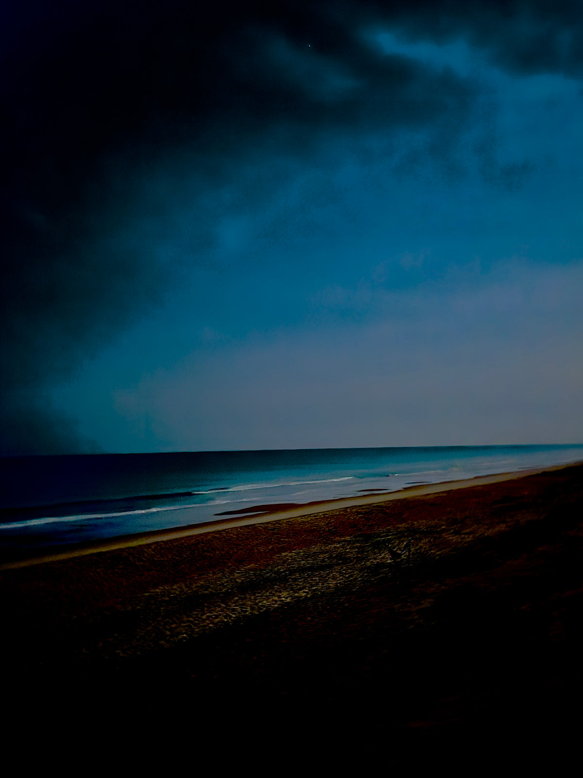 Night sky on the coast