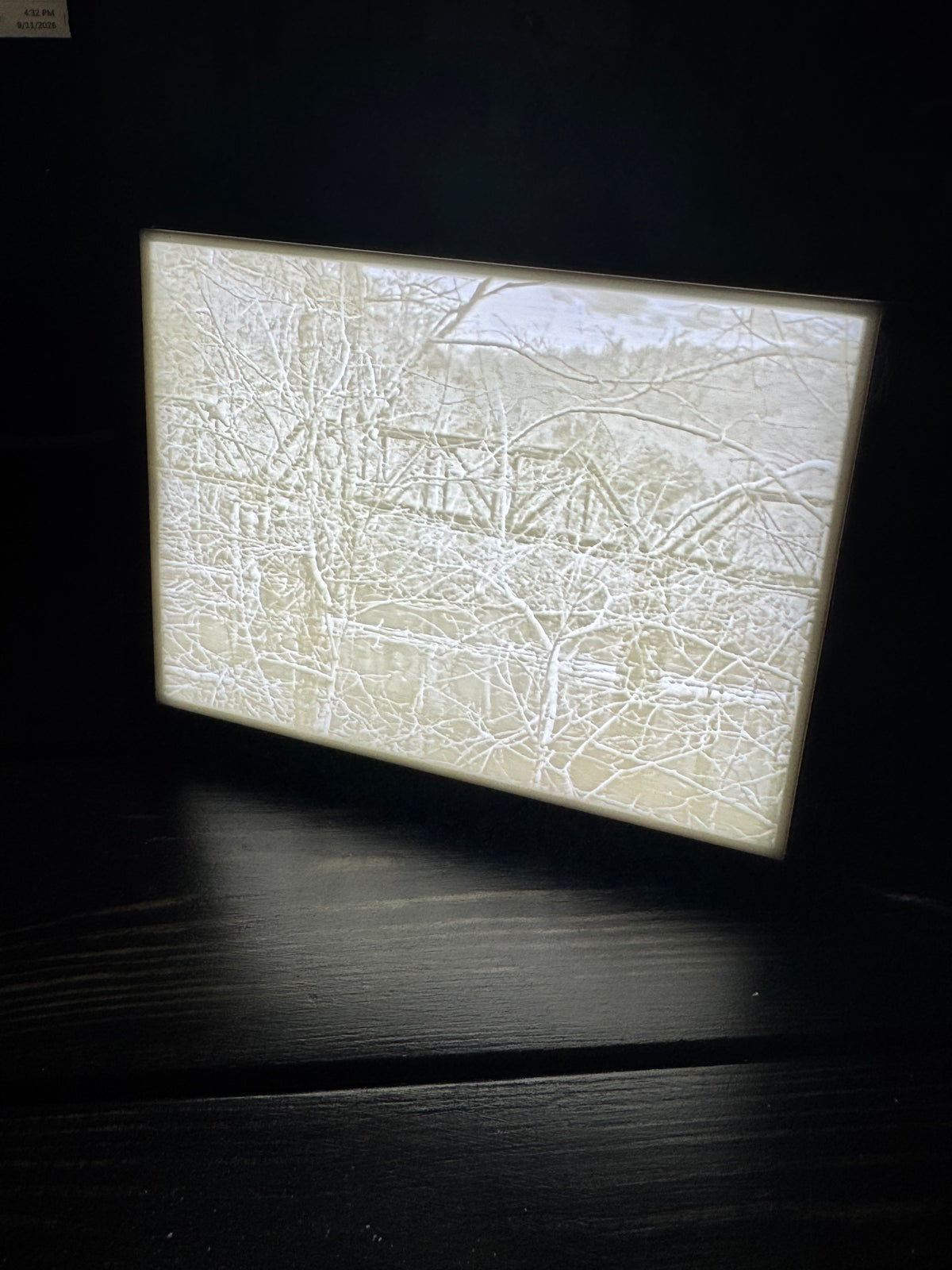 3d Printed Lithophane Box- Old Steel Bridge Smokey Mountains