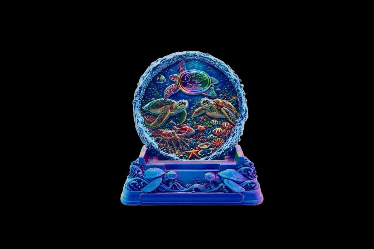 3d Printed Key west Turtle Coin Stand