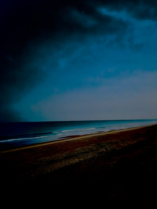 Night sky on the coast