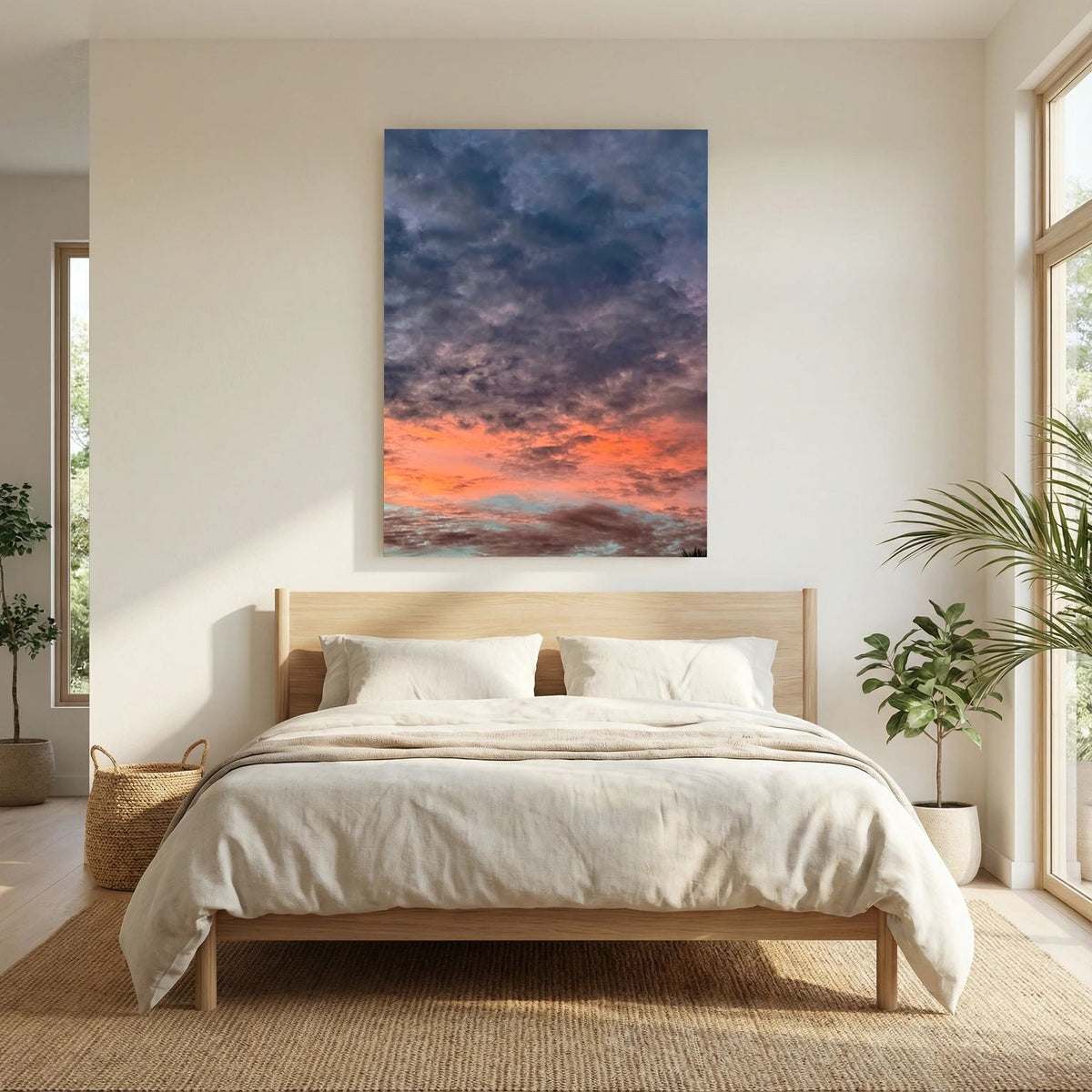 Orange skies