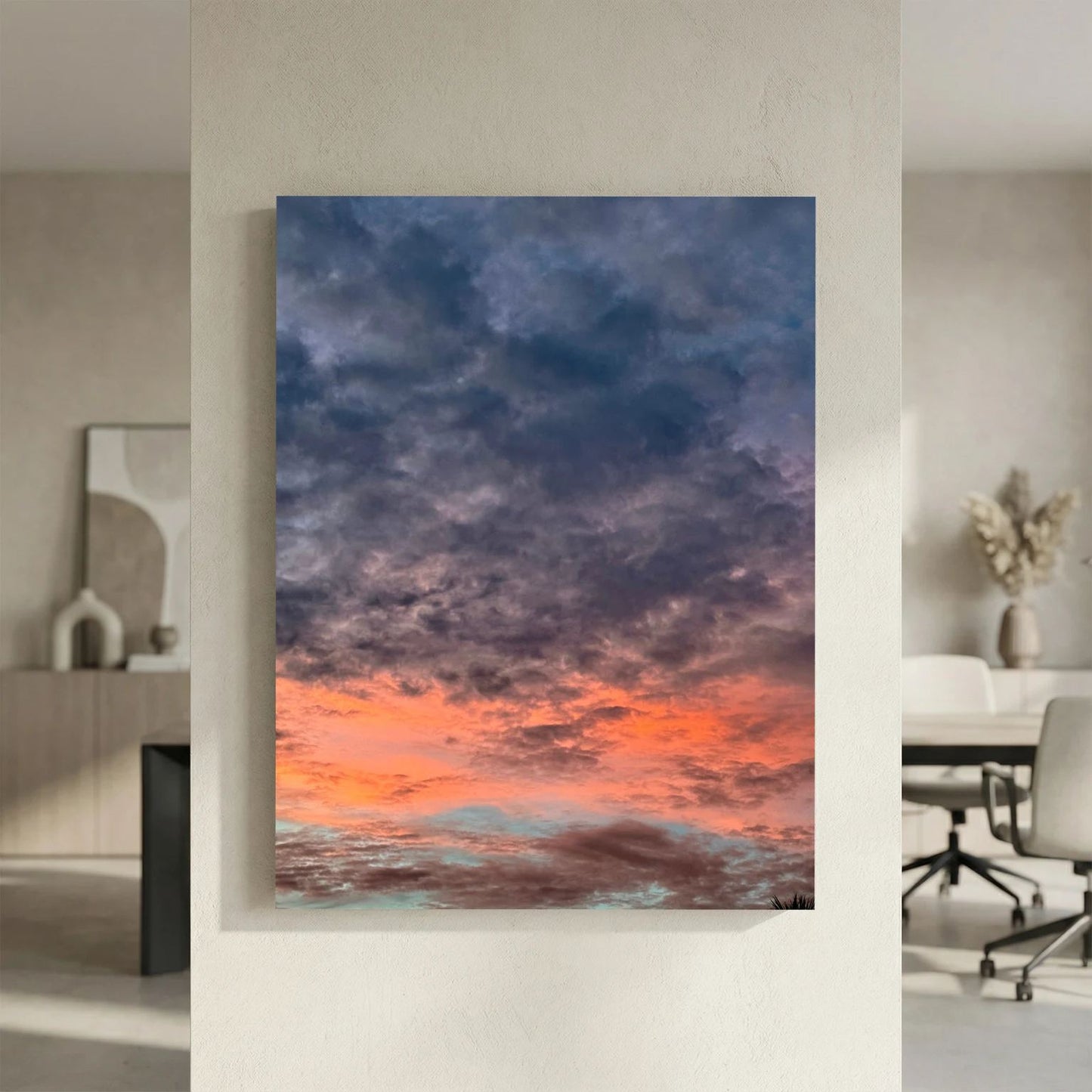 Orange skies