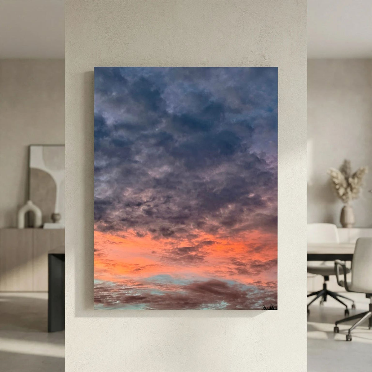 Orange skies